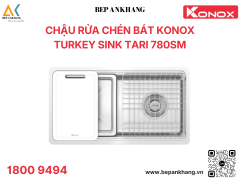 Chậu rửa chén bát 1 hố phong cách Nhật bề mặt mịn Tari 780SM - Xuất xứ: Thổ Nhĩ Kỳ